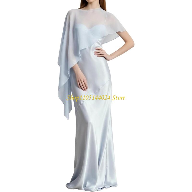 Women'S Formal Wear Wedding Guest - N5KE 流れるようなシフォン ショール ラップ、ウェディング ウェアやイブニング アウトフィットに