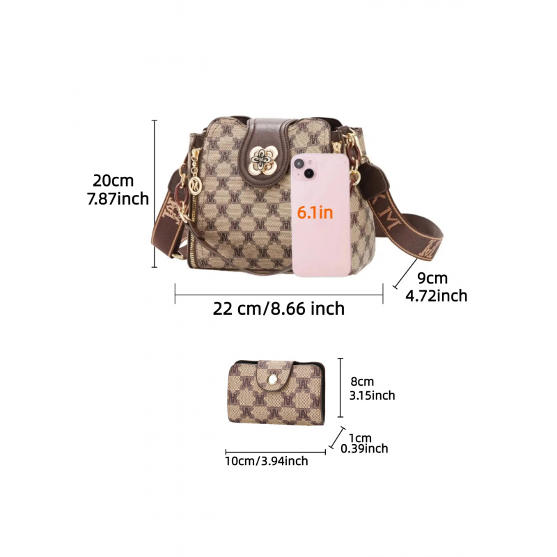 ヴィンテージ風レタープリントショルダーバッグ、ファッショナブ - Women'S Work Fashion のレビューと価格