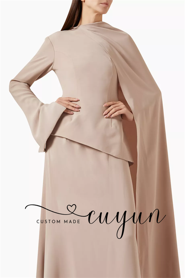 CUYUN カスタムメイド カーキ色 控えめな足首丈のプロム - Women'S Formal Wear Wedding Guest のレビューと価格