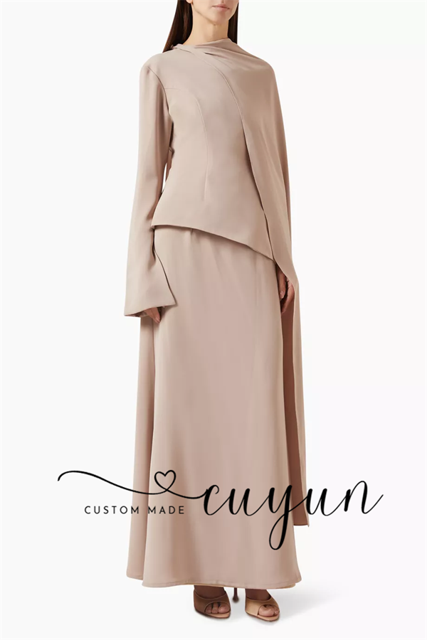 CUYUN カスタムメイド カーキ色 控えめな足首丈のプロム - Women'S Formal Wear Wedding Guest のレビューと価格
