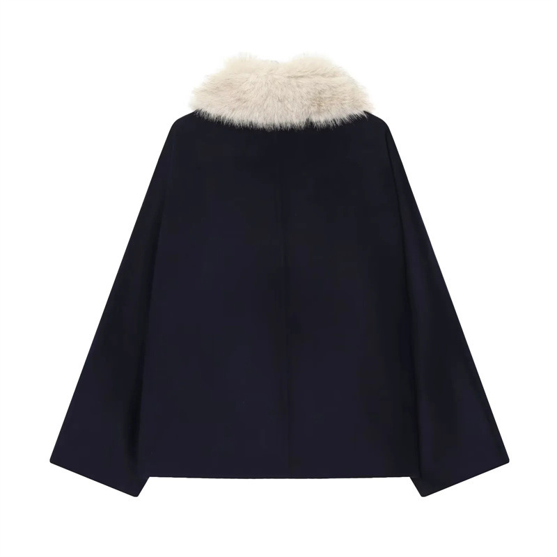 フェイクファー襟付きコート レディース ロングイブニングドレ - Women Formal Wear Stitching のレビューと価格
