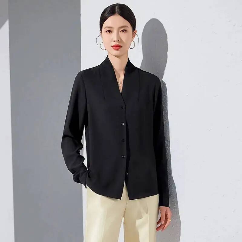 2025年春秋新作ファッションスタイルブラウスシャツ長袖プロ - Women Formal Wear Stitching のレビューと価格