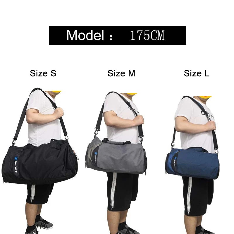 大型ジムバッグフィットネスバッグウェットドライトレーニング男 - Structured Handbag Work のレビューと価格