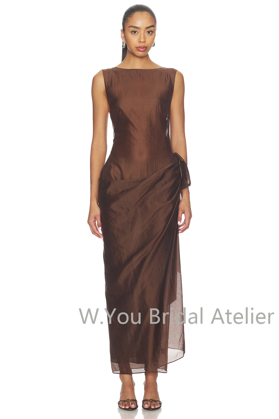 イブニングドレス オフショルダー ノースリーブ サイドシャー - Women'S Formal Wear Wedding Guest のレビューと価格