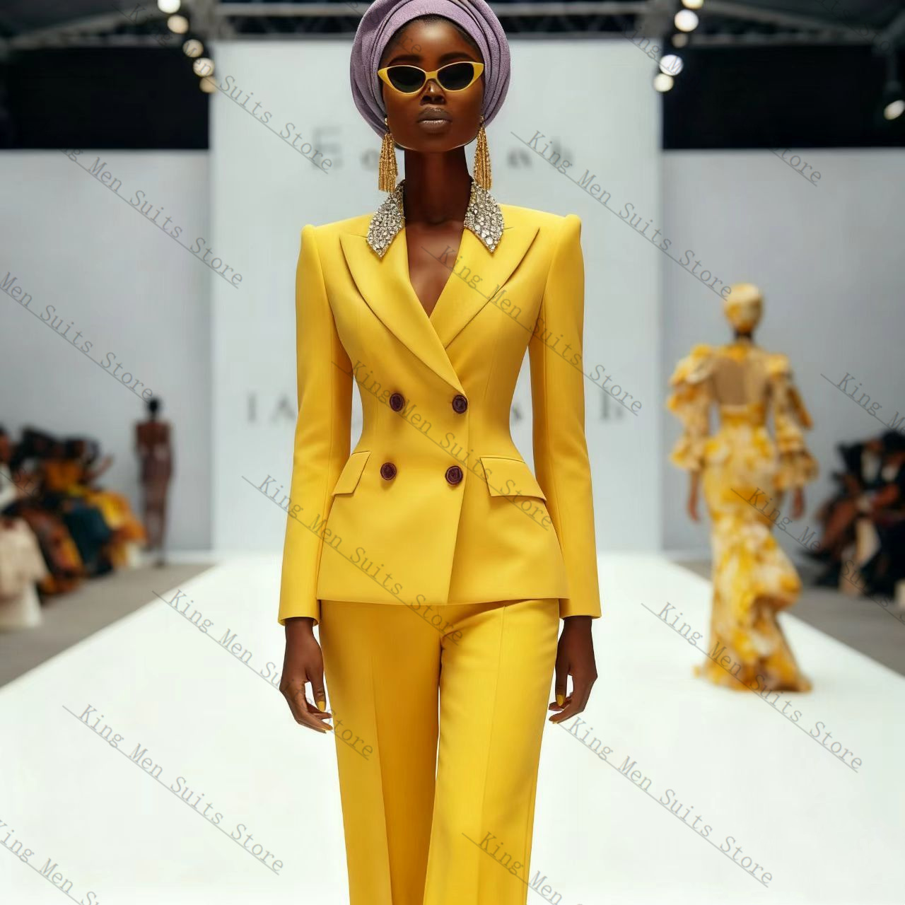 高級クリスタル女性スーツセット 2 個パールブレザー + パ - Women'S Formal Wear Wedding Guest のレビューと価格
