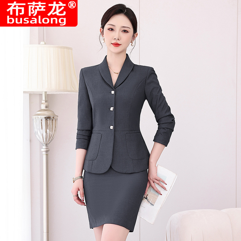 女性用高級プロフェッショナルスーツセット 春秋新作 ジュエリ - Women Formal Wear Store のレビューと価格