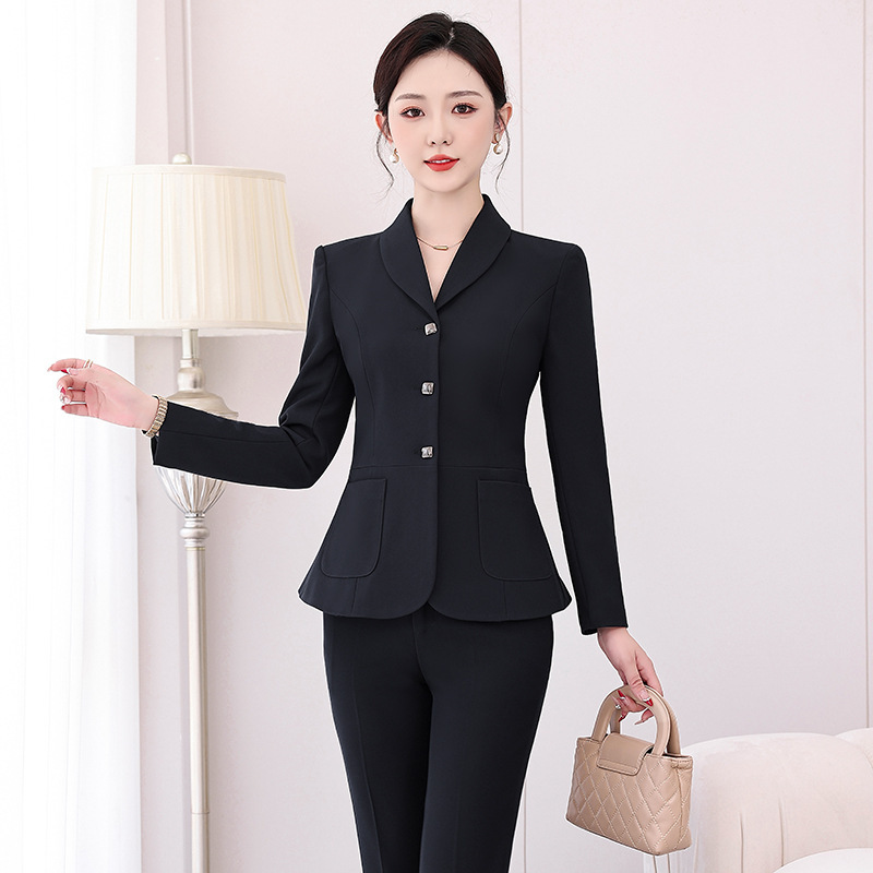 女性用高級プロフェッショナルスーツセット 春秋新作 ジュエリ - Women Formal Wear Store のレビューと価格