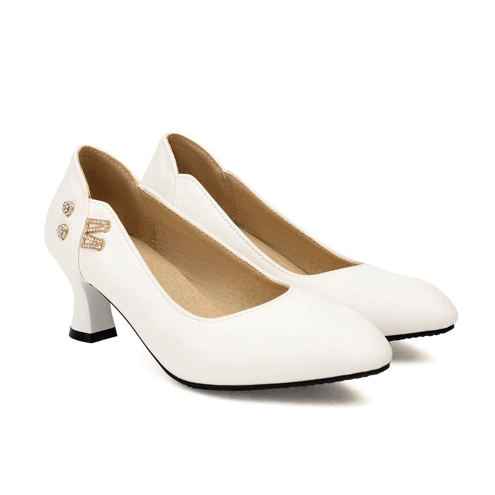 秋の成熟した女性向けパンプス 5cmヒール キトゥンヒール  - Women Formal Office Wear Shoes のレビューと価格