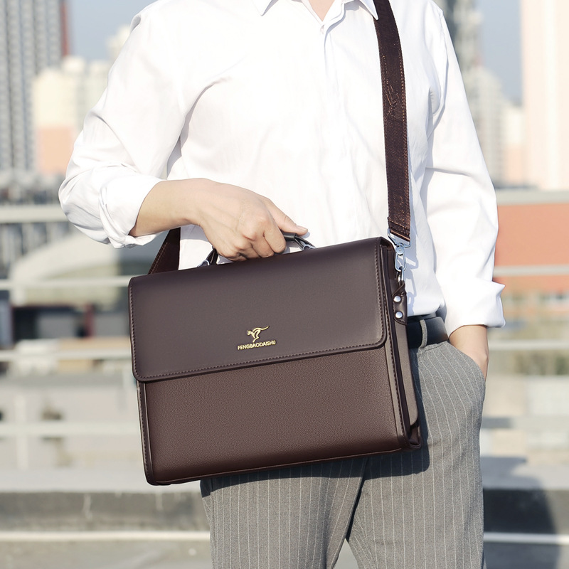 革高級ブリーフケース男性デザイナー仕事ビジネストートボルサス - Structured Handbag Work のレビューと価格