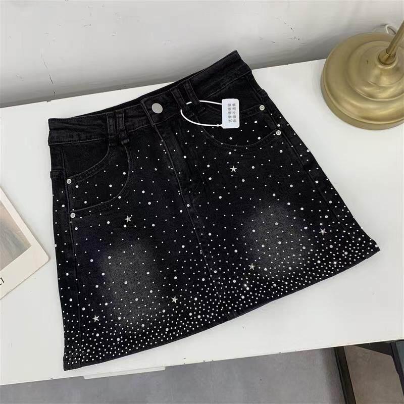 K 59702 ラインストーンデニムスカート キラキラ輝くダ - K&G Women'S Formal Wear のレビューと価格